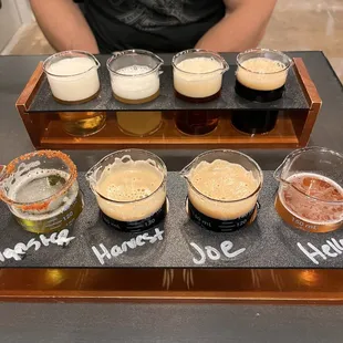 Beer flights-$10 for four 4oz pours