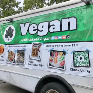 Black Leaf Vegan food truck