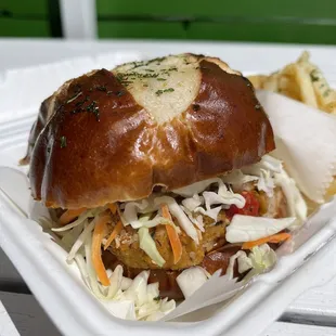 Crabless Crab Cake Sandwich