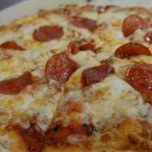pepperoni and cheese pizza