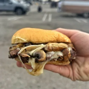 Mushroom Swiss Smash!