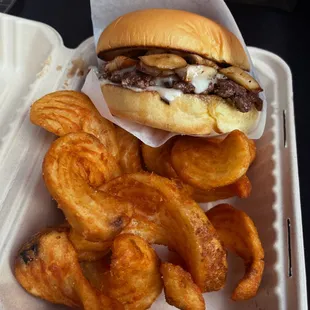 Shady Swiss with Bootlegger Fries!