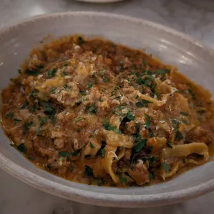 Tagliatelle - bolognese, basil, rosemary, parmigiano - reggiano
