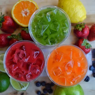 a variety of fruits and vegetables