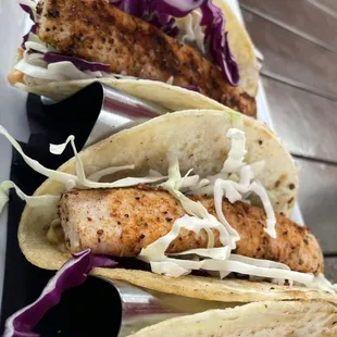 The fish tacos