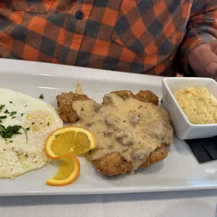 Chicken fried steak is easy to get wrong but this one was utterly perfect. The right ratio of breading to meat and full of flavor.
