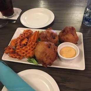 Bacon Crab Beignets