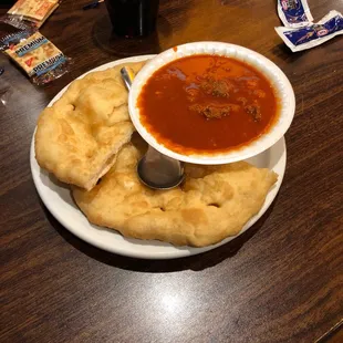 Posole and fry bread $6.36!!