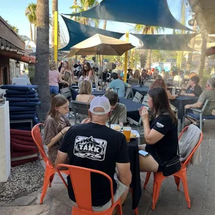 Patio crowd