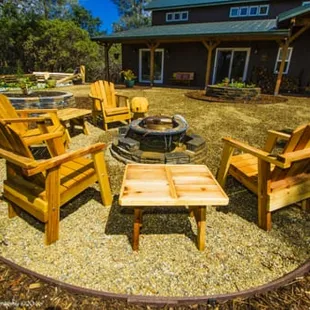Sitting area with firepit