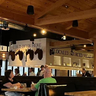 The bar.  Locally sourced meats