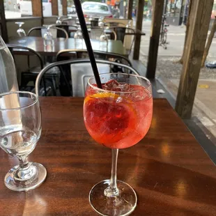 The plum spritzer - delish!