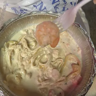 Seafood Alfredo