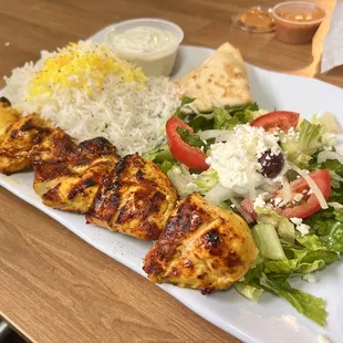 Chicken Kabob Plate