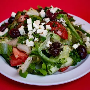 a plate of salad