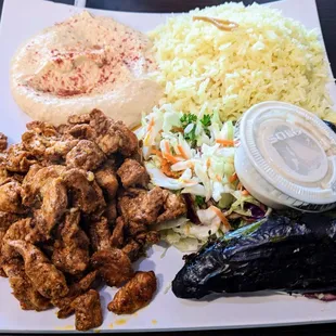 Chicken Shawarma Mediterranean Plate