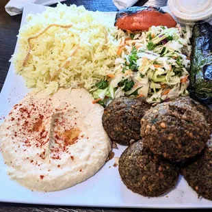 Falafel Mediterranean Plate
