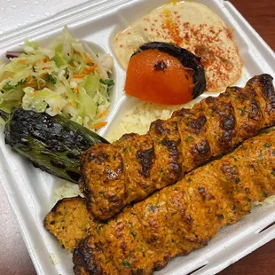Lula Plate ToGo Chicken Lula Kabob