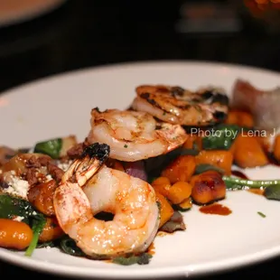 Sweet Potato Gnocchi ($26) with Grilled Shrimp (+$9)