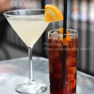 Red Sky at Night ($14) and Fatalistic Danger ($12) cocktails