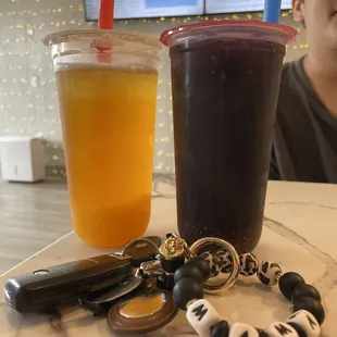 Starry night &amp; peach fruit tea