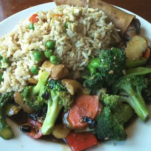 vegetables in black bean sauce (lunch)