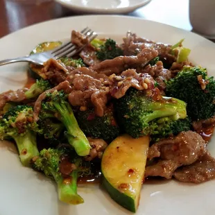 Beef and broccoli is amazing!