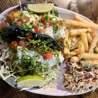 2 Piece Tacos De Camaron Estilo Ensenada