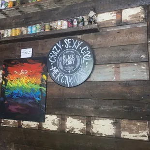 Black penny sign