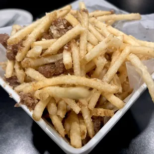 White Truffle &amp; Black Pepper Bacon Fries  We ate  %