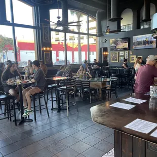 Plenty of seating and bar space