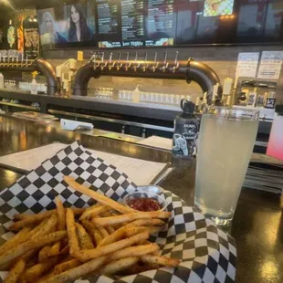 Fries &amp; seltzer