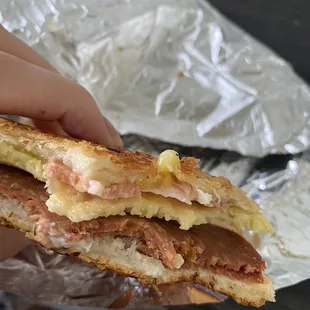 Cuban breakfast sandwich