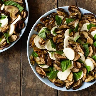 grilled eggplant with fresh mozz, basil, &amp; balsamic