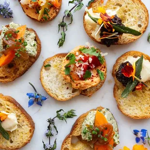 seasonal crostini