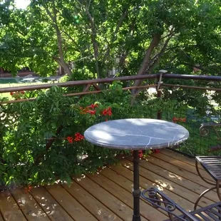Choose a room with a private balcony.