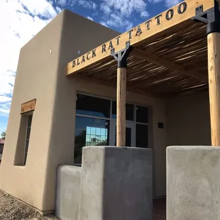 Outside of shop