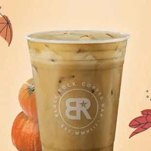 a pumpkin drink