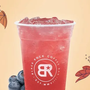 a blueberry smoothie