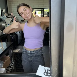 Anna,a great Barista