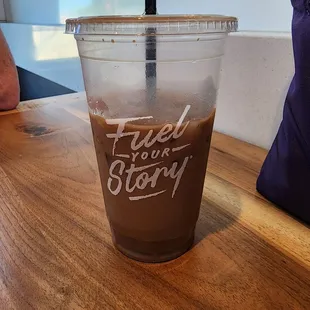 Caramel truffle iced coffee