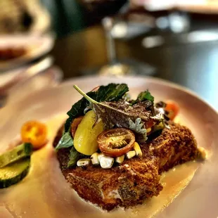 Bone in Pork Schnitzel (*The special)