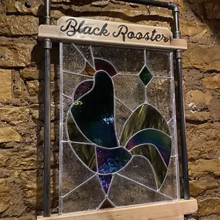 a stained glass window