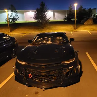 Vehicle vandalized at Black Sand apartments.