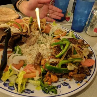 #47 SULTAN COMBINATION (FOR 3 PEOPLE)  amazing and alot of food says for 3 and i am 250 pound but easily fit 4 mid size guys