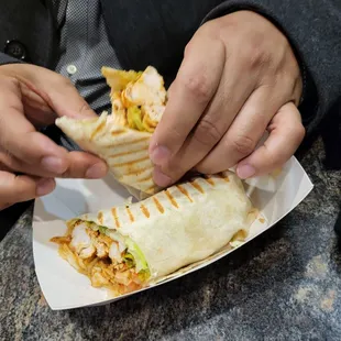Cajun chicken wrap SPICY