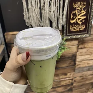 vanilla Dirty Matcha Latte