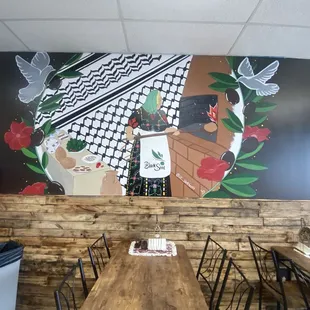interior, sushi and sashimi