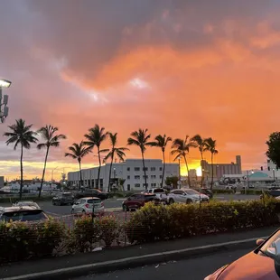 We have the best sunsets out our sunset window