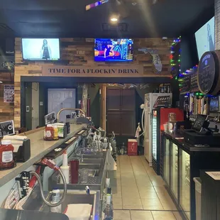 Bar area is extremely clean
